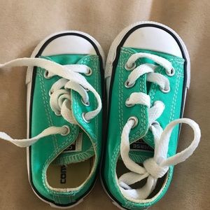 Converse Turquoise worn once